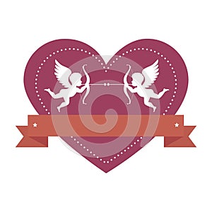 cupid angel love card