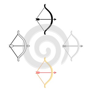 Cupid bow icon of vector illustration for web and mobile