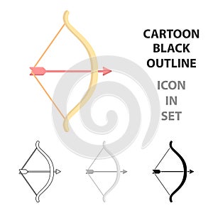 Cupid bow icon of vector illustration for web and mobile