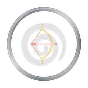 Cupid bow icon of vector illustration for web and mobile