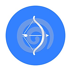 Cupid bow icon of vector illustration for web and mobile