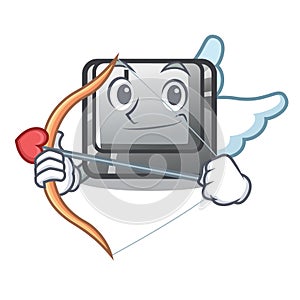 Cupid button I on a keyboard mascot