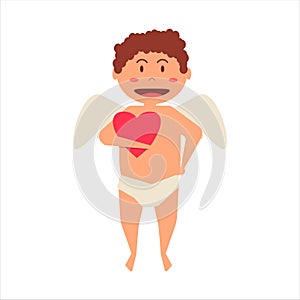 Cupid Cartoon Illustration