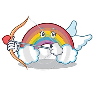 Cupid colorful rainbow character cartoon