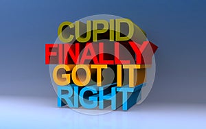 cupid finally got it right on blue