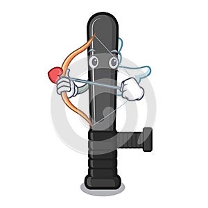 Cupid police baton isolated with the character