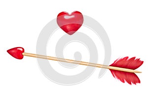 Cupid's arrows with heart