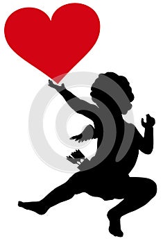 Cupid silhouette
