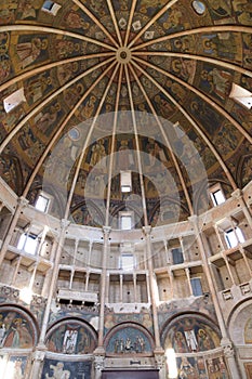 The cupola of the Baptistery of Parma (Battistero di Parma