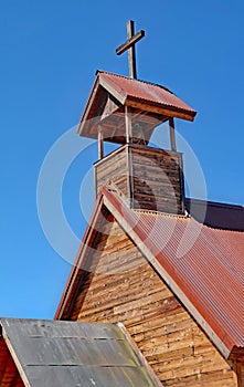 Cupola Bell Tower and Wooden Cross