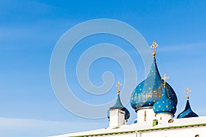 cupola of Cathedral of the Nativity in Suzdal town