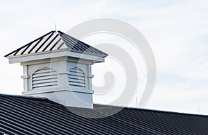 Cupola on Metal Roof of Pier