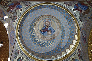 Cupola in Naval Cathedral in Kronstadt