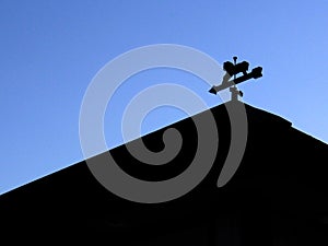 Cupola Silhouette on Blue Sky