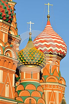 Cupola of St.Basil's Cathedral in Moscow