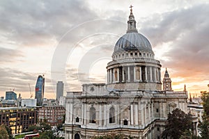 Cupola of St. Paul\'s Cathedral in London, United Kingd