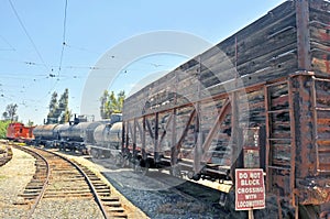 Vintage Caboose, Tanker Cars, & Cattle Car