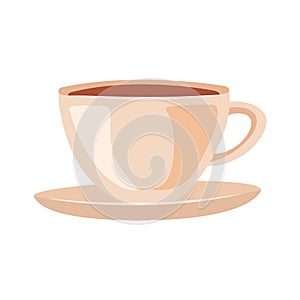 Cuppa. Cup of tea. Vector illustration isolated on white background.