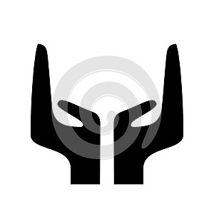 Cupped supporting care hands