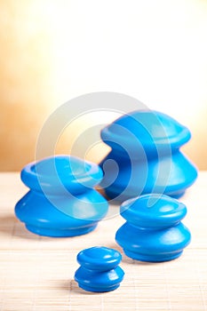 Cupping rubber glass