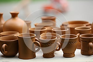 Cups from the red clay