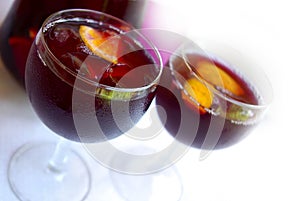 Cups with Sangria