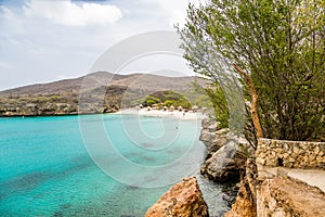 Curacao Beach in Distance