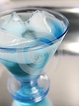 Curacao blue cocktail photo