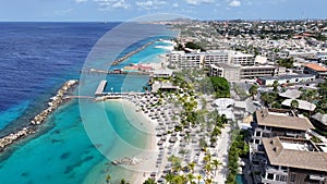 Curacao Skyline At Willemstad In Netherlands Curacao.