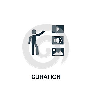 Curation icon. Creative element design from content icons collection. Pixel perfect Curation icon for web design, apps, software,
