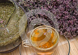 Curative tea with origanum