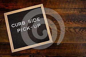 Curb Side Pick Up Copy Space