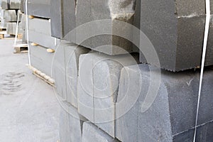 Curbstone on pallet photo