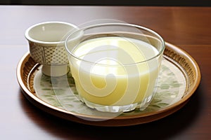 curdling soymilk with lemon juice or vinegar