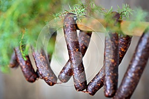 Cured sausages