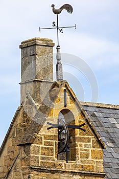 The Curfew Tower in Moreton-in-Marsh, the Cotswolds, UK