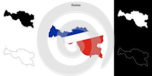 Curico outline map