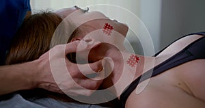 Curing of neck and spinal by osteopathic and manual therapy treatment photo