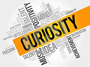 Curiosity word cloud