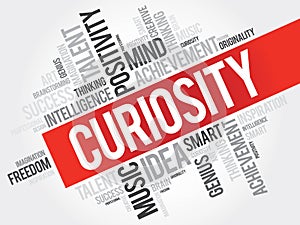 Curiosity word cloud