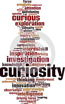 Curiosity word cloud photo