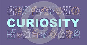 Curiosity word concepts banner