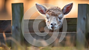 Curious Alpaca at Rustic Barn