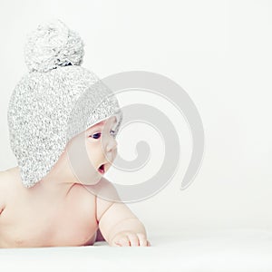 Curious baby - cognize the world photo