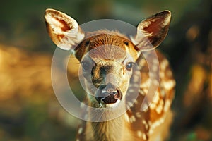 Curious Fawn in Natural Light