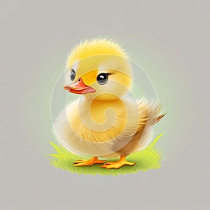 A curious and quirky duckling with its fluffy feathers and adorable waddle can bring a lighthearted and cute touch to a t-shirt