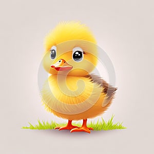 A curious and quirky duckling with its fluffy feathers and adorable waddle can bring a lighthearted photo