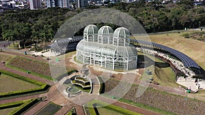 Curitiba Brazil. Public park at downtown city of Parana state.