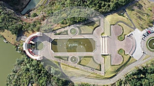 Curitiba Brazil. Public park at downtown city of Parana state.