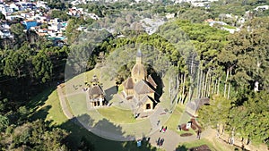 Curitiba Brazil. Public park at downtown city of Parana state.